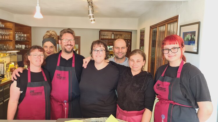 Das Lebenshilfe-Team im Café Inklusiv