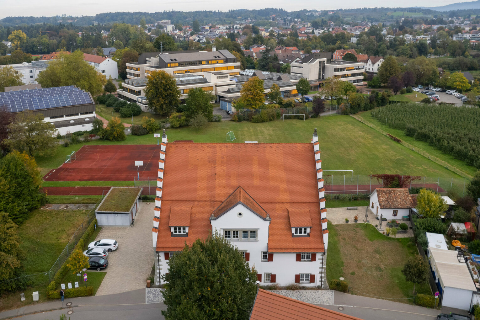 Rainhaus Luftaufnahme Luftaufnahme des Rainhaus Lindau